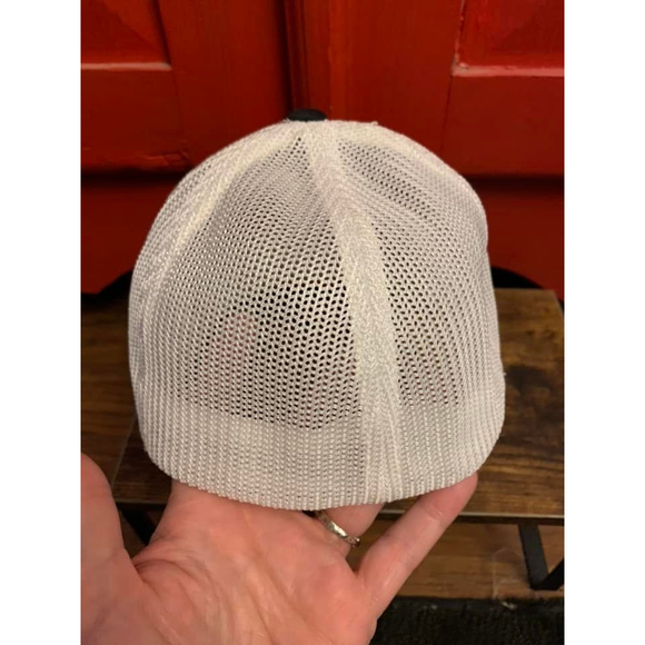 Rocky Mountain ATV / MC Embroidered Trucker Hat Cap With Original Mesh Flex Fit - Picture 2 of 3